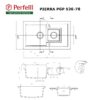 Мийка кухонна гранітна Perfelli PIERRA PGP 536-78 WHITE