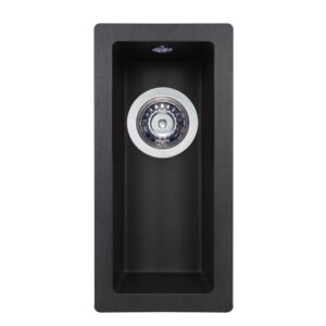  4 - Мийка кухонна гранітна Perfelli ESTO PGE 101-22 BLACK METALLIC