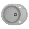 Мийка кухонна гранітна Perfelli PRIMO OGP 1351-58 GREY METALLIC