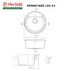Мийка кухонна гранітна Perfelli SONNO RGS 105-51 LIGHT BEIGE