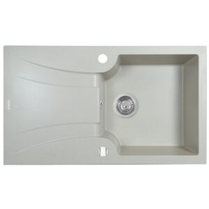  8 - Мийка кухонна гранітна Perfelli FELICINETTO PGF 114-78 LIGHT BEIGE