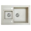 Мийка кухонна гранітна Perfelli GRANZE PGG 506-67 LIGHT BEIGE