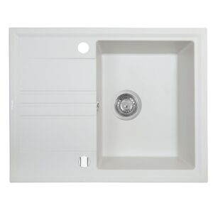  9 - Мийка кухонна гранітна Perfelli SILVE PGS 134-64 WHITE