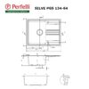 Мийка кухонна гранітна Perfelli SILVE PGS 134-64 WHITE
