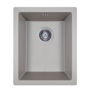  6 - Мийка кухонна гранітна Perfelli ESTO PGE 101-38 GREY METALLIC