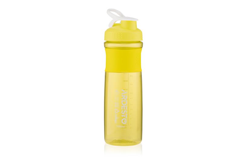  2 - Пляшка для води Ardesto Smart bottle, 1000мл, тритан, жовтий AR2204TZ