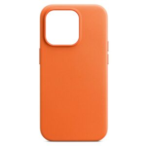  6 - Чохол-накладка Armorstandart Fake Leather для Apple iPhone 14 Pro Golden Brown (ARM64461)