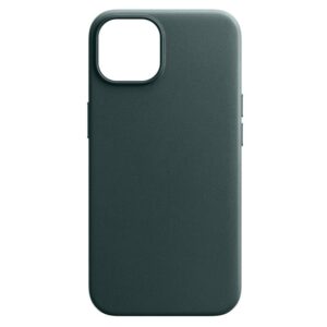  7 - Чохол-накладка Armorstandart Fake Leather для Apple iPhone 14 Shirt Green (ARM64393)