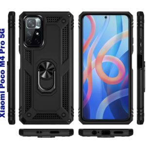  6 - Чохол-накладка BeCover Military для Xiaomi Poco M4 Pro 5G Black (707120)