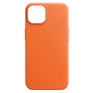  3 - Чохол-накладка Armorstandart Fake Leather для Apple iPhone 14 Golden Brown (ARM64457)