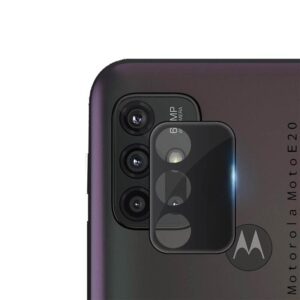  1 - Захисне скло BeCover для камеры на Motorola Moto E20 Black (707033)